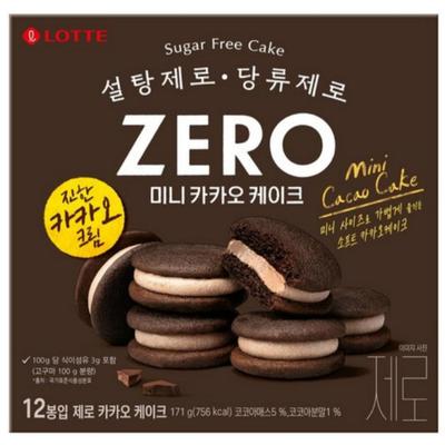 Lotte Мини-торт с какао Sugar Zero 171 г