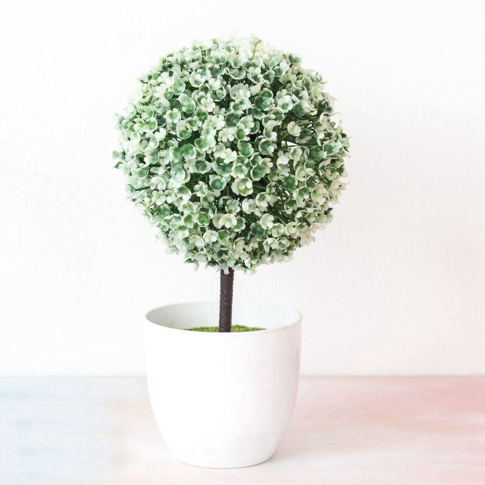 Креативное маленькое дерево в горшке Новая симуляция Искусственные цветы Домашнее украшение Искусственные растения Бонсай