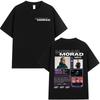 Rap Singer Morad MDLR2026 Mens  Womens Fashionable Summer Hiphop Retro Tshirt Cotton Short Sleeved Tshirt Street Wear