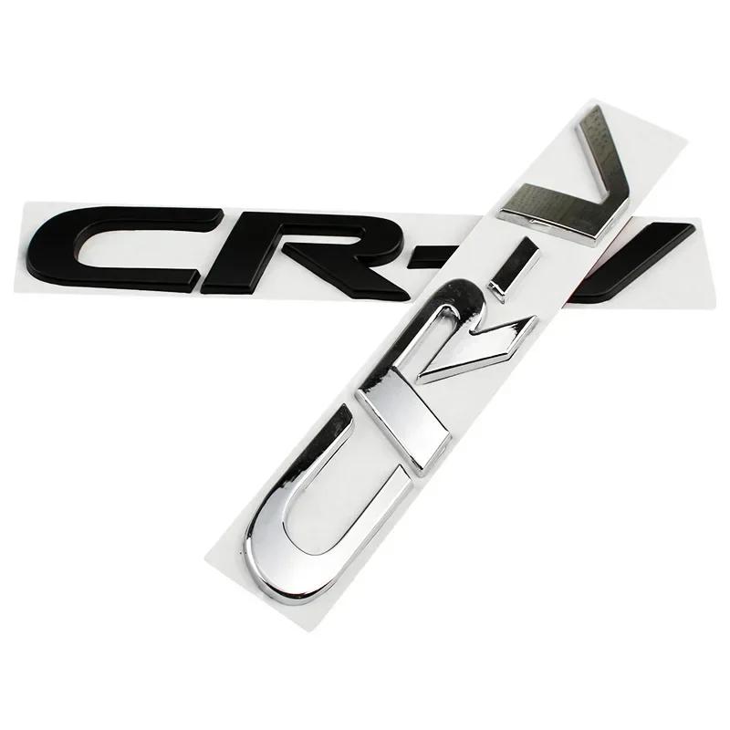IQOH9 18.7cm Metal Car Stickers Side Fender Badge Styling for Honda CR-V Logo 2023 2017 2011 Rear Tailgate Emblem Decals Accessories
