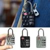 Zinc alloy 3 Digit Combination Lock Anti-theft Backpack Padlock Customs Password Lock  for Travel