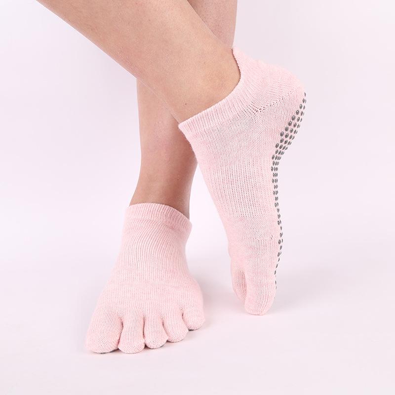 Носки ToeSox с открытой спиной, нескользящие, для йоги и пилатеса, с пятью пальцами — всесезонное качество