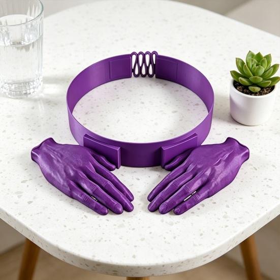 Sun Hat Ultra-Lightweight Adjustable Fit Palm Shaped Summer Hat Hands-Free Sun Visor Headband Outdoor Sun Protection