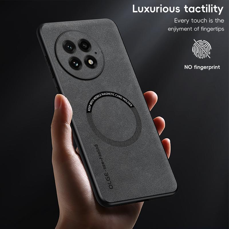Чехол для OnePlus 13 Роскошный Магнитный Кожаный Чехол для Телефона Для OnePlus 13 One Plus 13 OnePlus13 Для Magsafe Беспроводная Зарядка Обложка