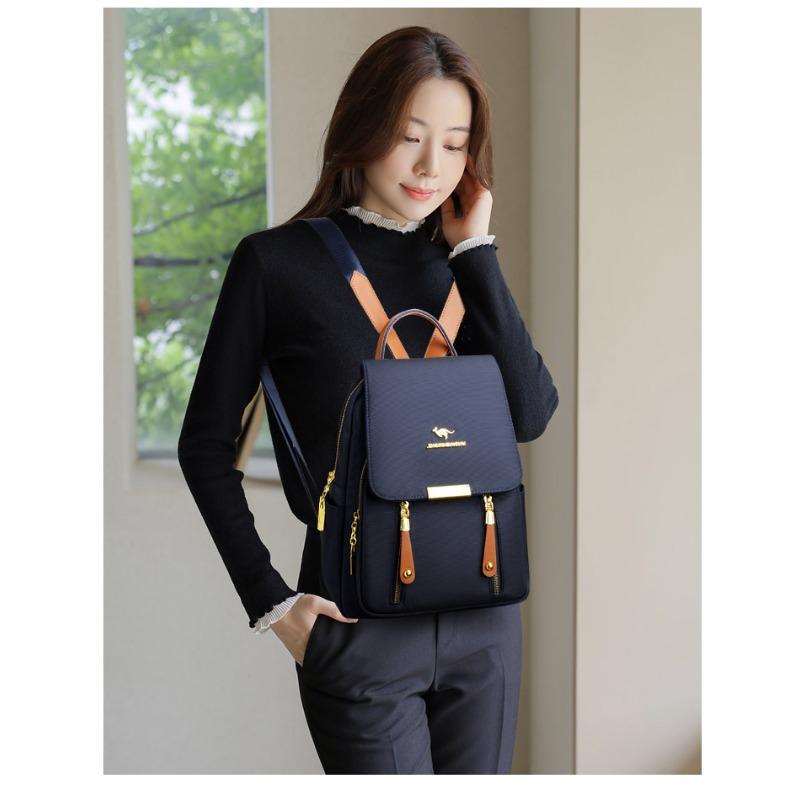 Стильный Универсальный Женский Рюкзак Многокарманная Сумка для Ноутбука с Верхней Ручкой Идеально Подходит для Школы, Путешествий и Повседневного Использования