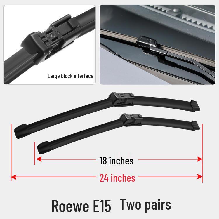 Roewe I5 Special Boneless Wiper Blade - Universal Rubber Strip Accessory