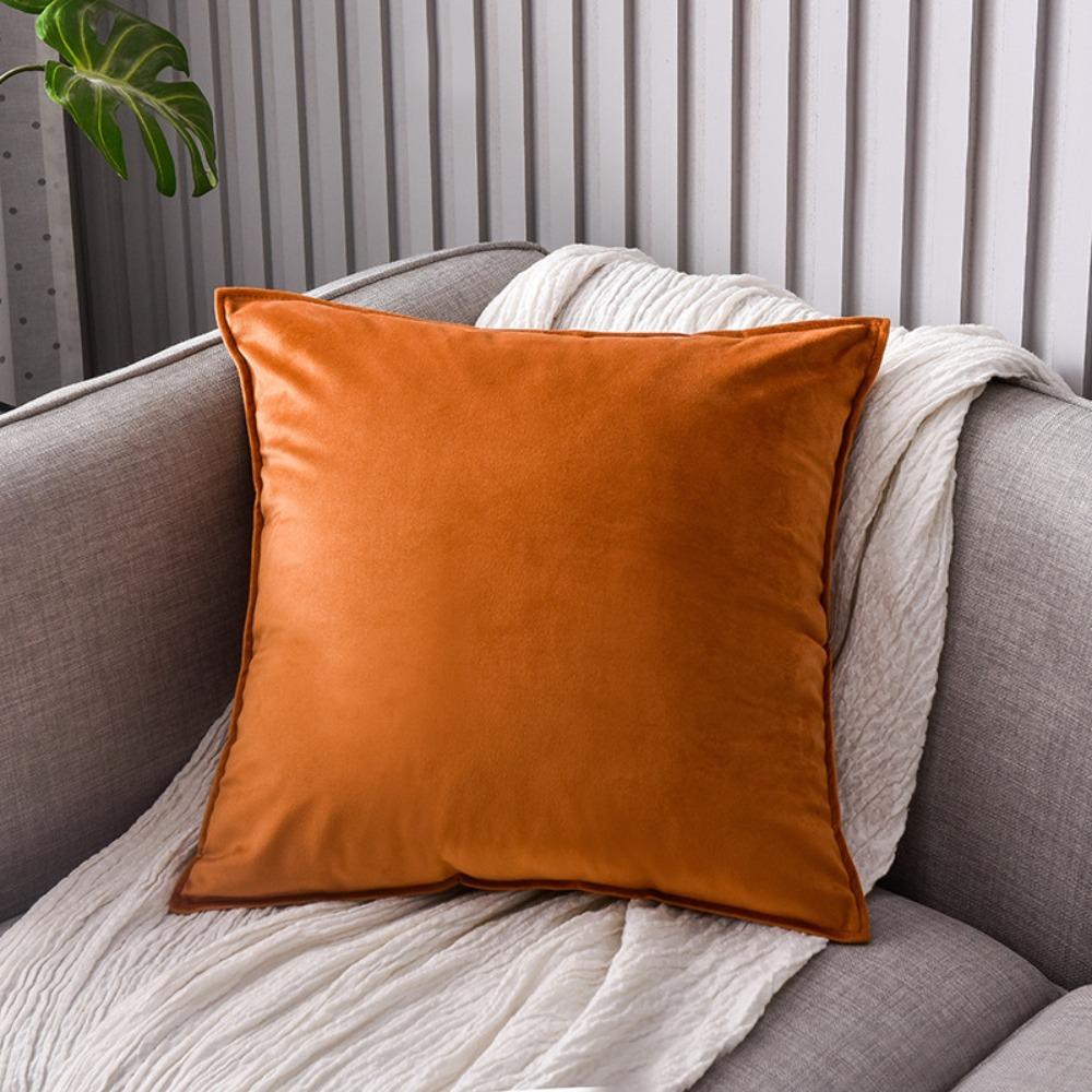 Nordic Style Cushion Cover Solid Color Sofa Pillowcase Velvet Throw Pillow Cover Living Room