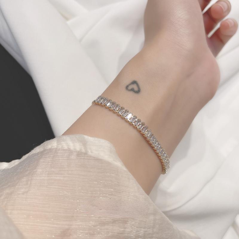Женский браслет, полный страз, браслет из нержавеющей стали для женщин, дизайнерские блестящие роскошные циркониевые регулируемые браслеты, ювелирные изделия