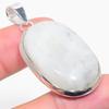 Rainbow Moonstone Gemstone 925 Sterling Silver Gift Jewelry Pendant 1.97"