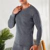 Winter Men Thermal Underwear Warm Soft Cotton Fleece-Lined Warm Panels Long Johns Thermo Clothing Pajamas Set