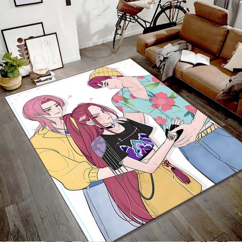 1pc KPop Demon Hunters27 Design Printed Area Rug Carpet for Bedroom Living Room Home Decor Rugs Mat Non Slip Mat Rug for Bedside