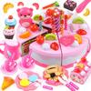 Нетоксичная детская игрушка Еда Модель торта Детская имитация Кухня Кофе Игровой набор для ролевых игр Чайный набор Посуда Вырезать Детский игровой домик Игрушки для торта на день рождения