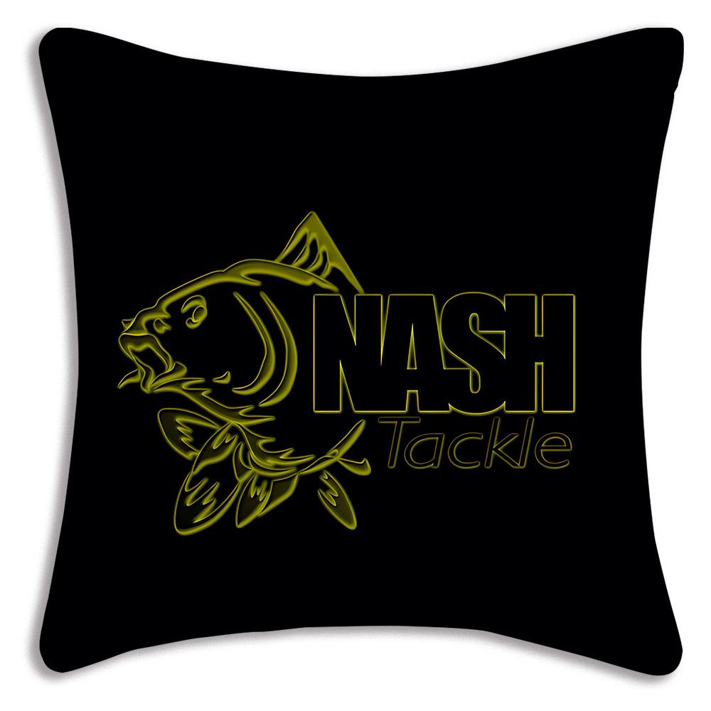 Наволочки Cool Nash Fishing Логотип Декоративные для дивана Домашние Двусторонние Короткий плюш Милая наволочка для подушки