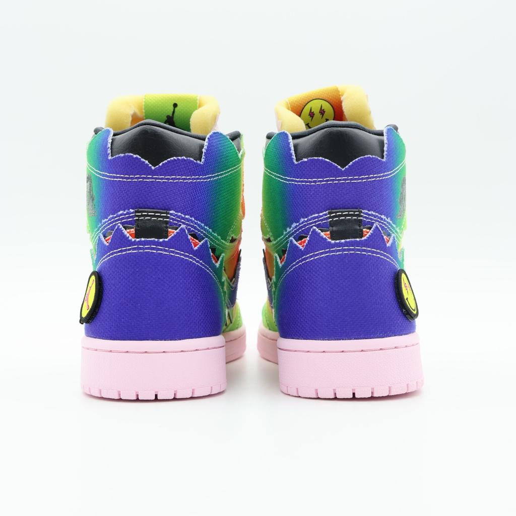 DC3481-900 Nike Air Jordan 1 Retro OG High J Balvin Радужный Розовый Тай-дай (Мужской)