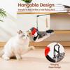 USB Rechargeable Simulated Chirping Bird Toy Touch-Activated Cat Bird Chase Toy  for Bored Cat