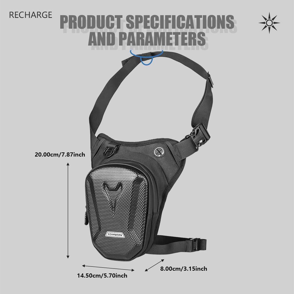 1 шт., мотоциклетная сумка на ногу, твердая оболочка из ЭВА, уличная повседневная поясная сумка, поясная сумка, водонепроницаемая тактическая дорожная сумка для мужчин и женщин