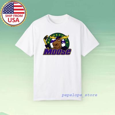 Мужская белая футболка Minnesota Moose Размеры S-5XL