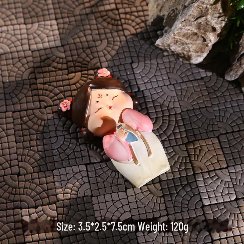 Креативный держатель для телефона в стиле династии Тан: Изысканный орнамент из смолы