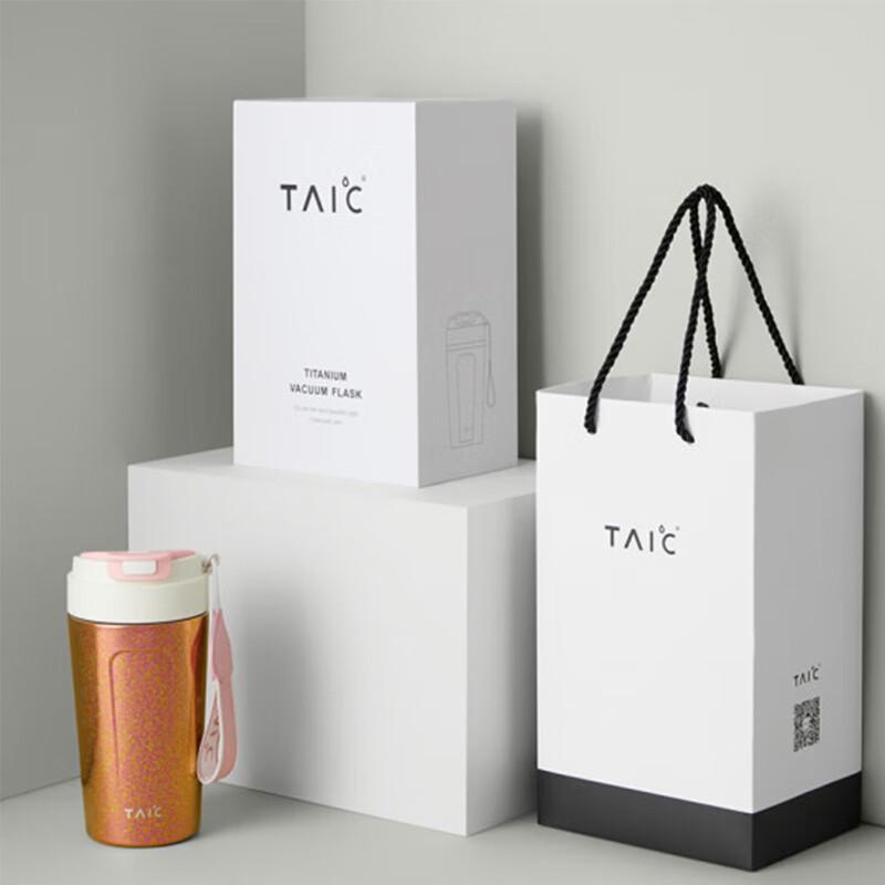TAIC Двустенная термокружка для кофе из чистого титана