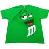 Винтажная мужская футболка M&M's с большим зеленым принтом логотипа, размер XL, Hershey