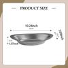 2 Pieces Curry Rice Bowls Food Serving Dishes Metal Oval Shape Snack Tableware for Candy Small