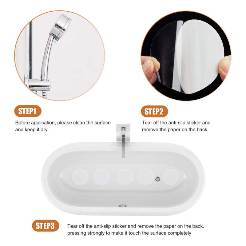24 шт., 8 см, противоскользящие наклейки, наклейка для ванны, душа, клейкая наклейка для ванной, ступни для ванны, наклейки, пол, круглая форма, противоскользящая наклейка