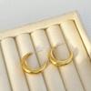 Золотые Серьги в Форме Полумесяца C: Элегантный, Роскошный, Преувеличенный Модный Дизайн для Женщин