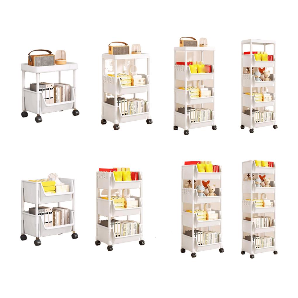 2-4-слойная передвижная стойка для хранения на кухне, настенные шкафы для дома, спальни, ванной комнаты, органайзер на тележке