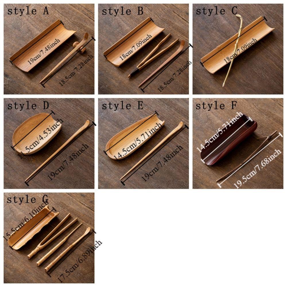 Natural Bamboo Tea Scoop Handmade Tea Needle Durable Tea Accessories Set office