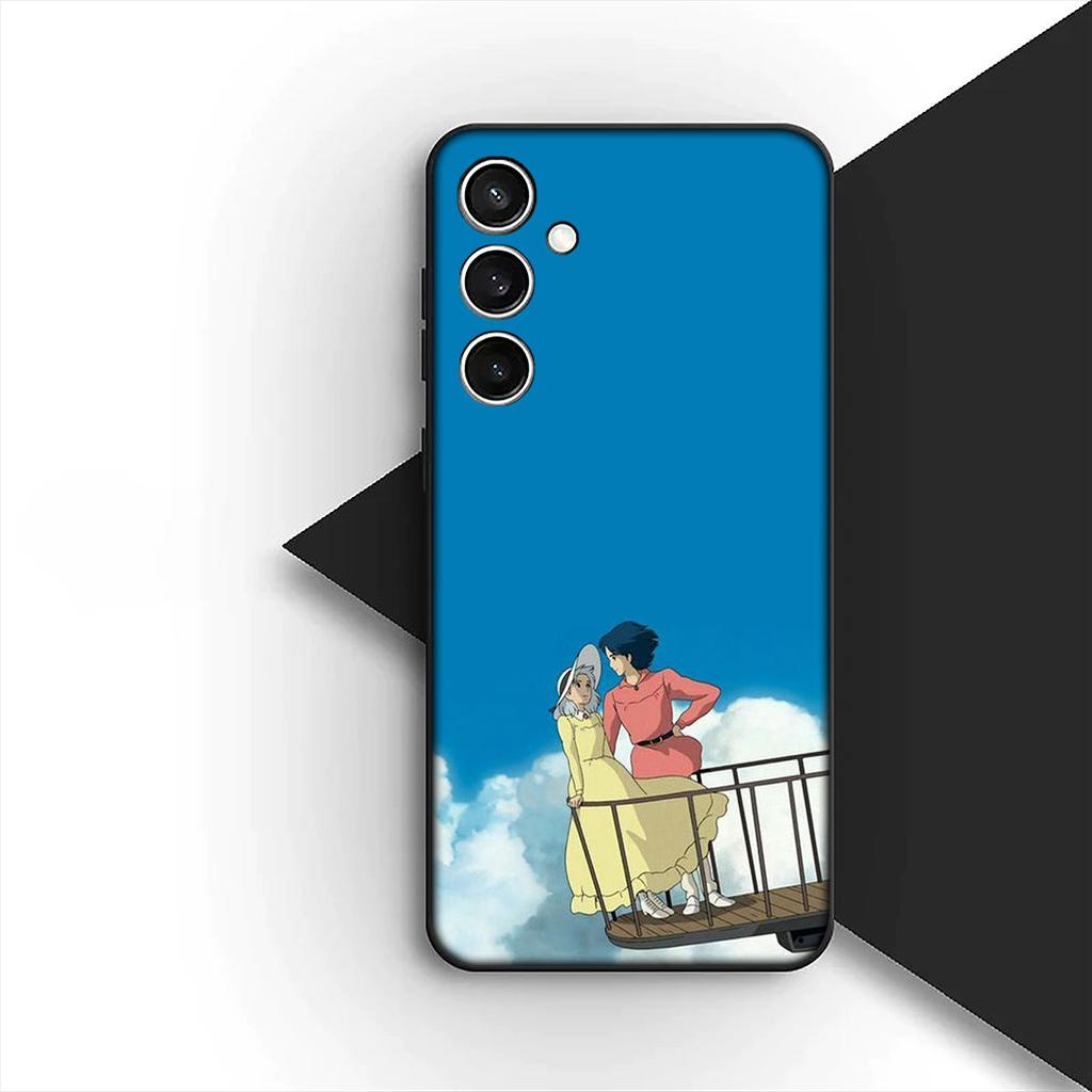 Для Samsung Galaxy S20 S22 S21 FE Ultra Plus A07 A17 A15 A16 A25 A57 A37 Чехол для телефона Howls Аниме Движущийся Мультяшный Замок