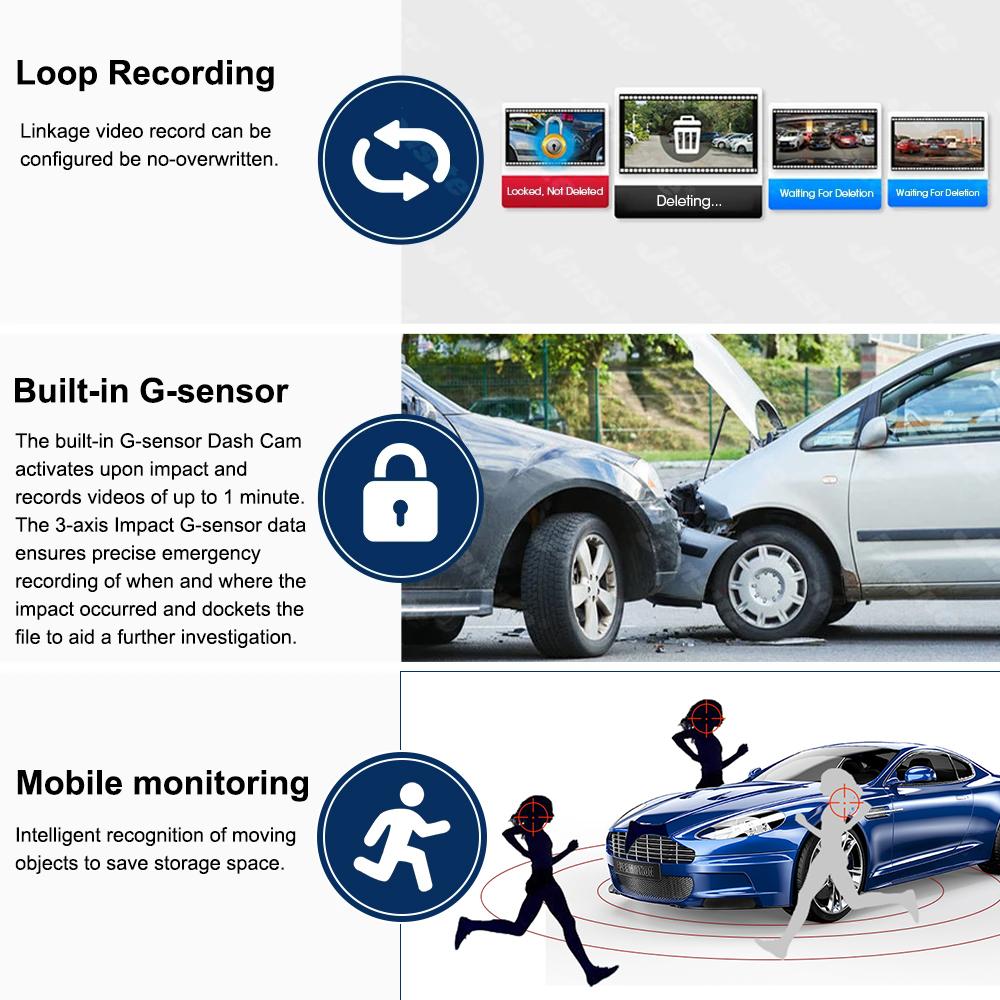 Зеркало заднего вида Видеорегистратор для автомобилей 10 дюймов 2K HD WIFI Сенсорные экраны Автомобильный видеорегистратор Потоковое мультимедиа Автомобильный регистратор Двойной объектив Автомобильные аксессуары