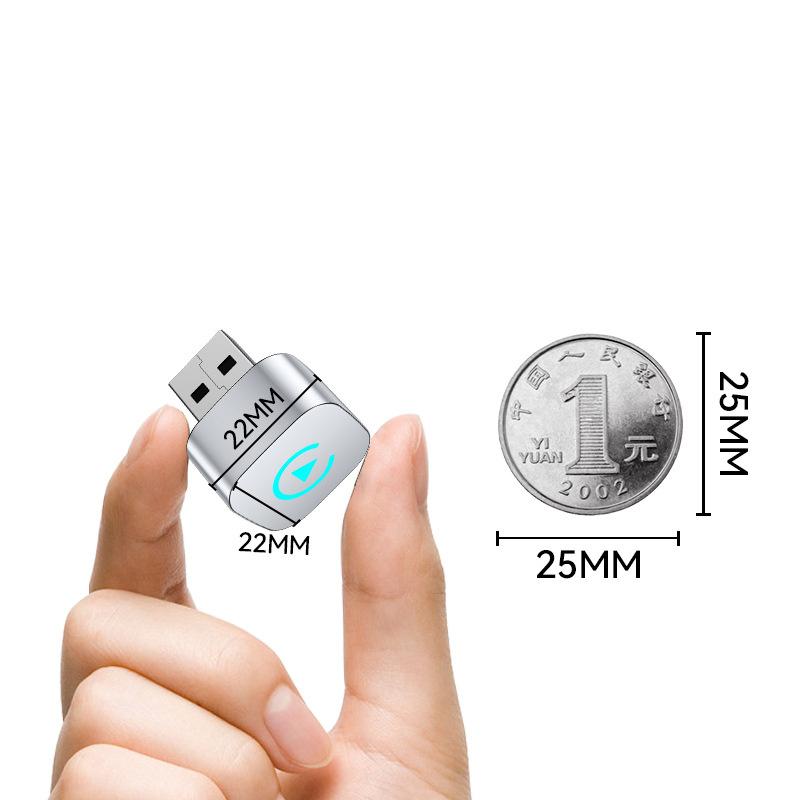 Беспроводной адаптер CarPlay с сигнальной лампой для iPhone Android Auto 2 в 1 проводной к беспроводному AI Box USB-подключение для грузовика