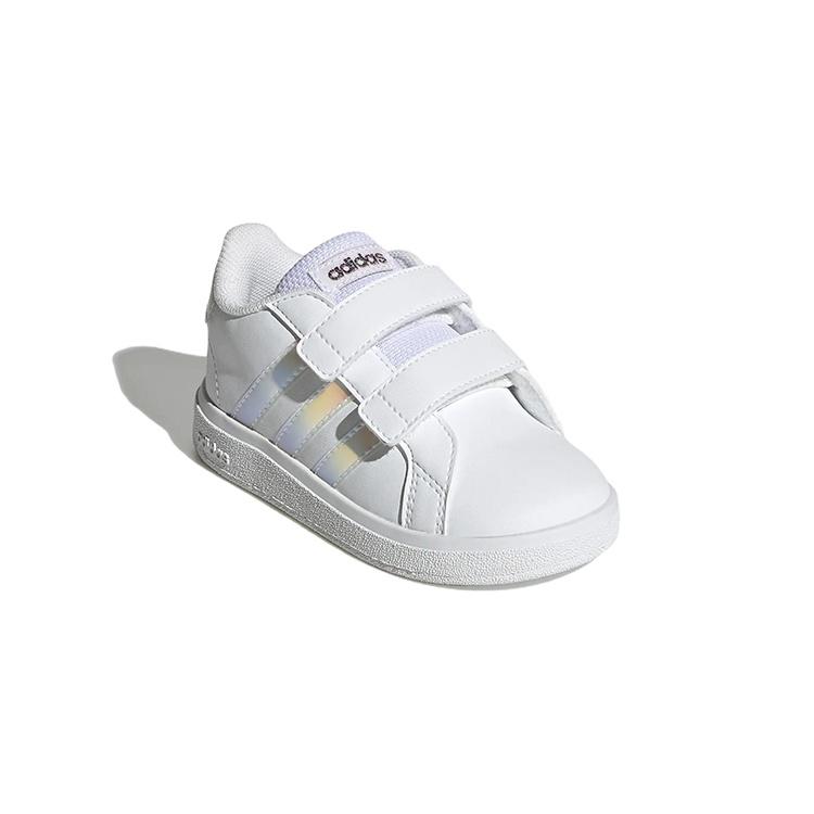 (TD) adidas Grand Court 2.0 'White Iridescent' Baby GY2328