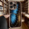 Blue Butterfly Wing Macro Shockproof Soft Phone Case For Xiaomi Redmi Note 15 14 13 12 11 10 9 8 Pro Anti-Slip Anti-Fall Cover