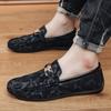 Весенние новые мужские мокасины с низким верхом, облегающие мужские повседневные туфли, модные универсальные мокасины с одной педалью
