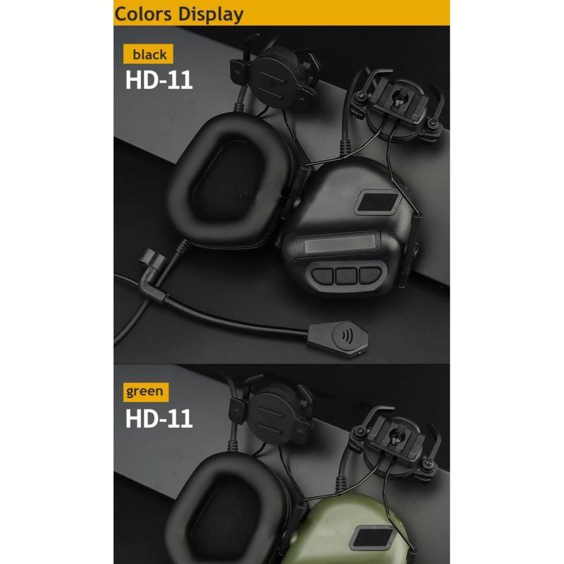 Шлем-гарнитура с шумоподавлением, звукосниматель, защита слуха, наушники для стрельбы, военные наушники для страйкбола