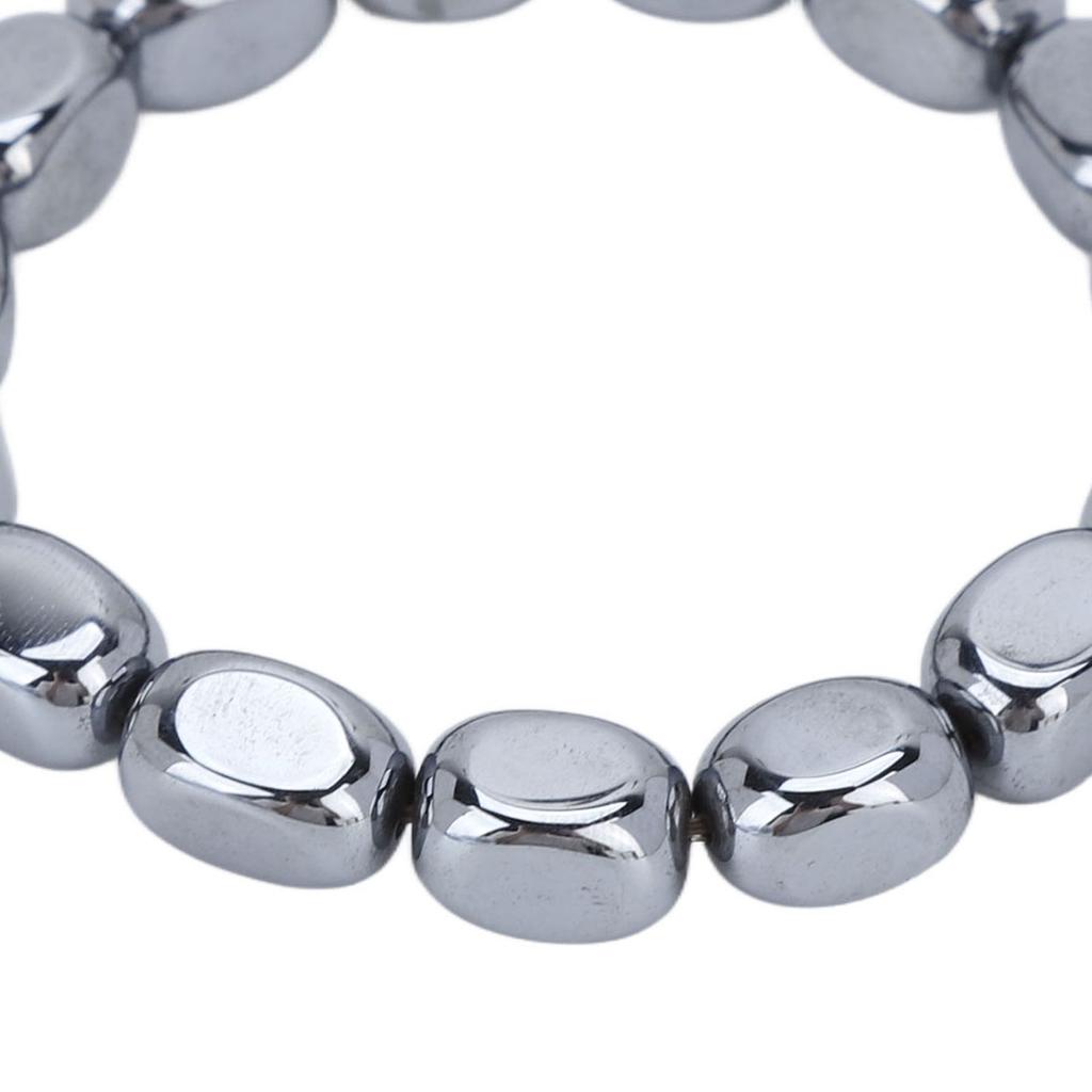 Terahertz Bracelet  Loose Elastic Natural Beads Terahertz Bracelet for Women Men