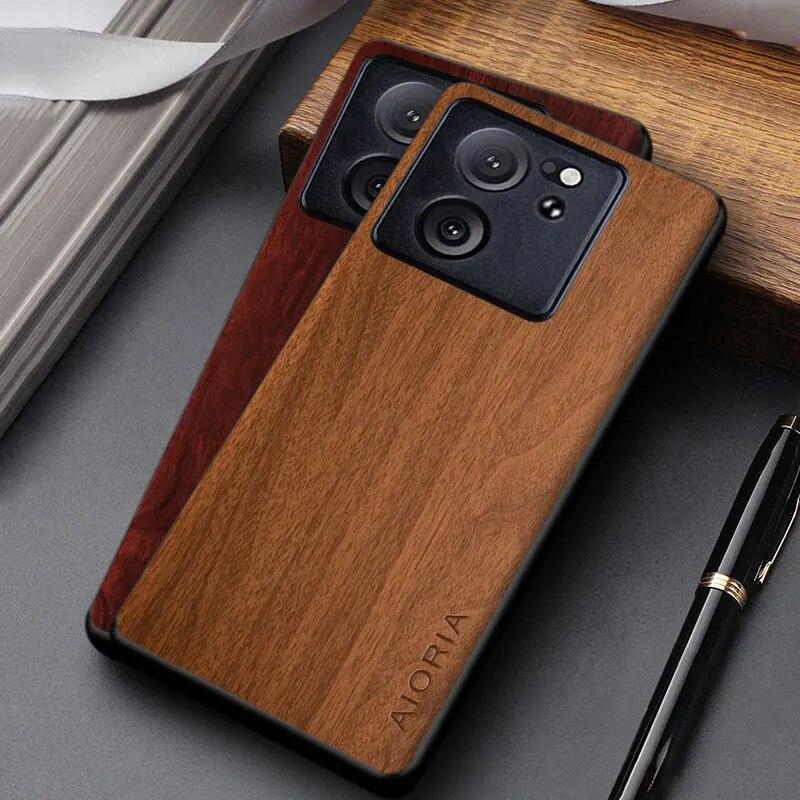 Case For Xiaomi 13T Pro Coque Unique Design Lightweight Wooden Pattern Pu Leather Cover for Xiaomi 13t Case Funda