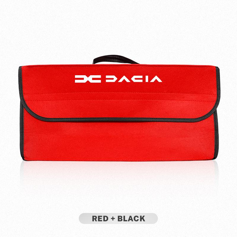 Car Logo Trunk Organizer Box Large Capacity Folding Storage Bag For Dacia Stepway Dokker Lodgy Jogger MCV Duster Spring Sandero