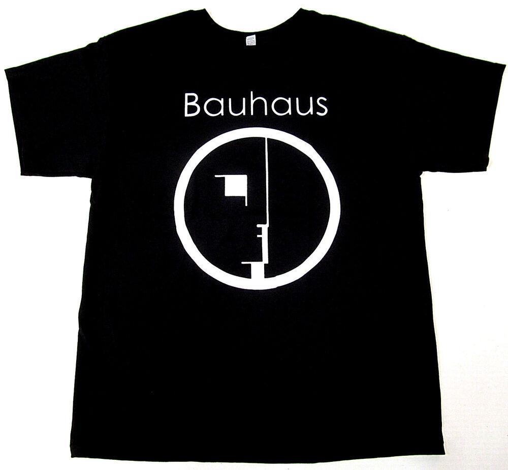 Черная футболка унисекс с логотипом Bauhaus Spirit в стиле пост-панк, готический рок
