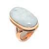 Rainbow Moonstone Gemstone Copper Jewelry Ring Size 9