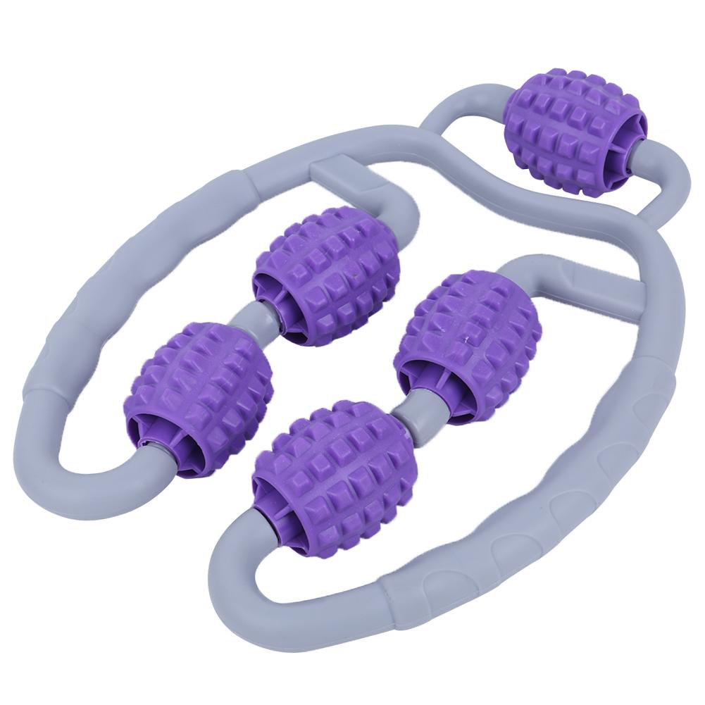 Leg Massager Ring Fitness Roller Massage Equipment Yoga Foam Roller Shaft Dark Purple