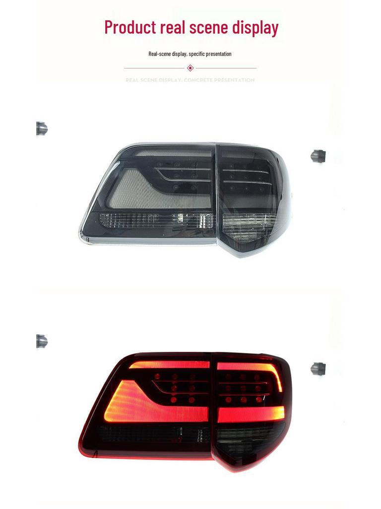 LED Taillight Assembly for 2011-2015 Toyota Fortuner - Modified Light Guide with Daytime Running Light