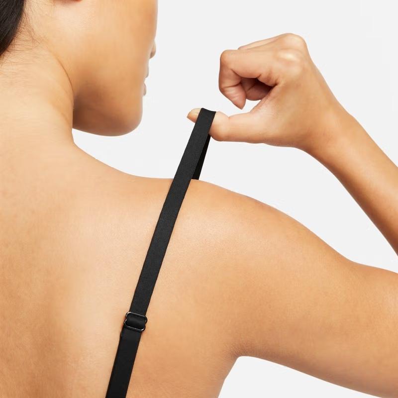 Nike Dri-Fit Alate Minimalist Низкоинтенсивная поддержка спортивный бюстгальтер женское нижнее белье черный DM0527-010