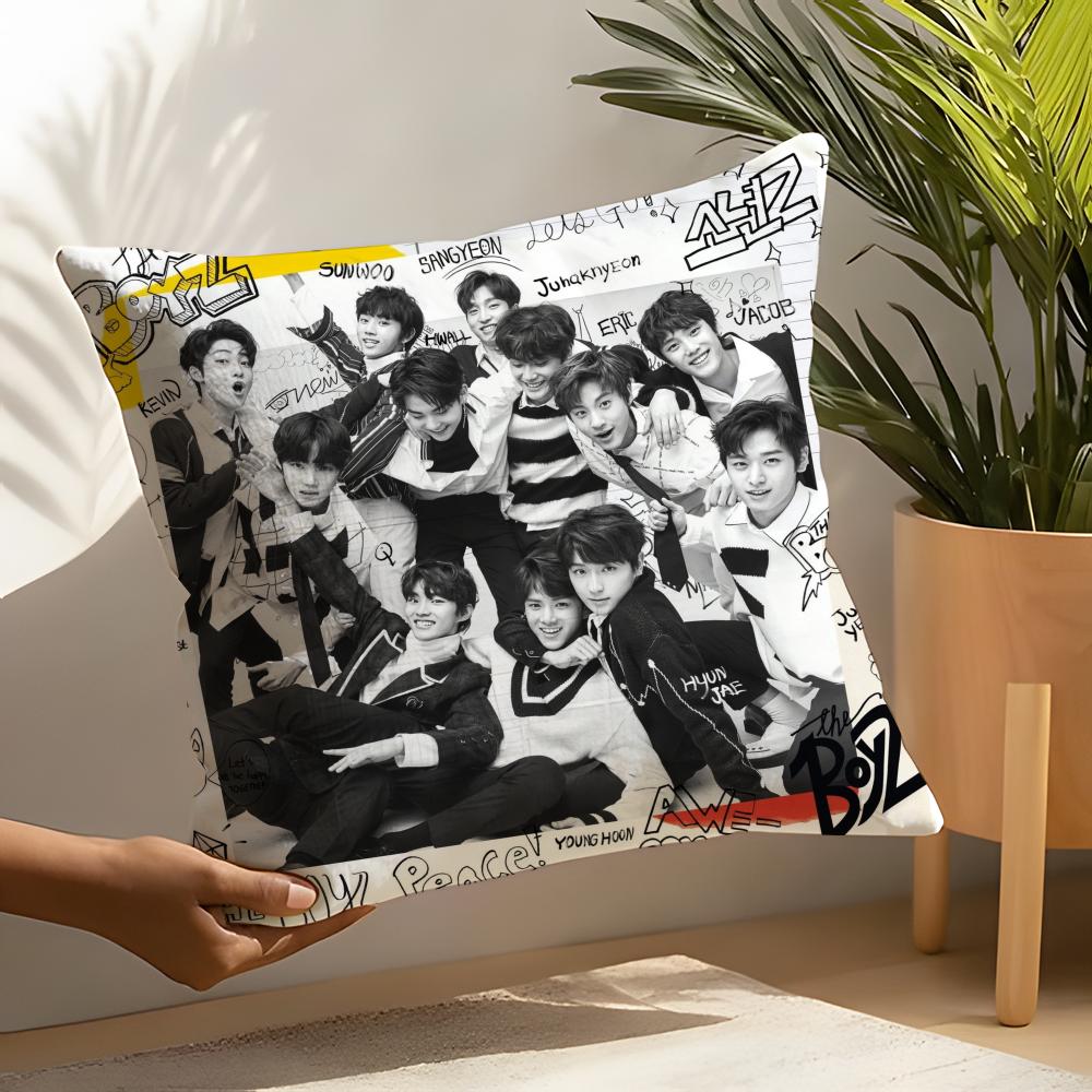 Kpop Tthe Bboyz Pillow Case Home Living Room Decoration Linen Pillow Cases Cushion Cover