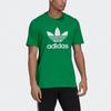 Adidas Originals Adicolor Classics Trefoil Logo Print Sports Short Sleeve T-Shirt Men Tops Green H06639