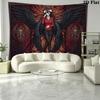 Albedo Overlord Wall Tapestry Aesthetic Wall Hanging Printed Fabric Blanket Decorative Tapestries for Bedroom Living Room Home Decor