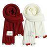 Keep Warm Knit Scarf New Year's Neckerchief New Cross Scarf  Women