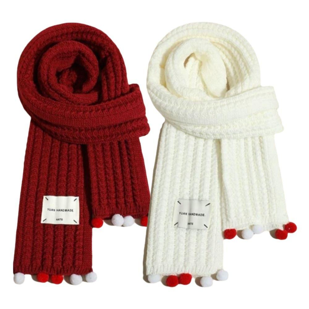 Keep Warm Knit Scarf New Year's Neckerchief New Cross Scarf Women