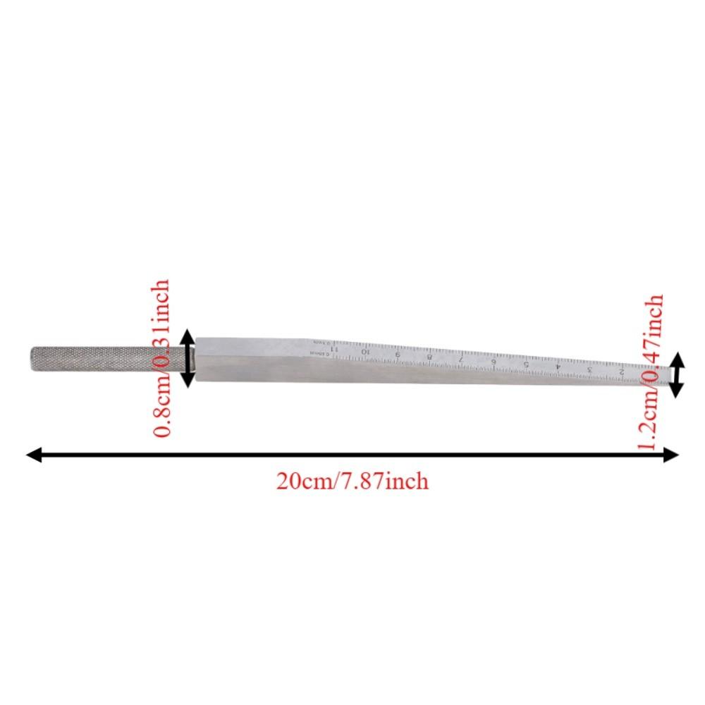 Stainless Steel Gap Feeler Double Scale Hole Measure Tool Feeler Gauge Gap Measurement